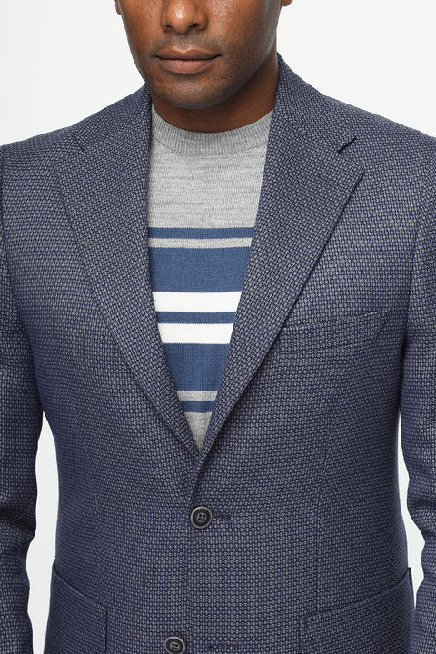 Slim Fit Blazer Blue