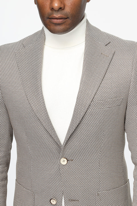 Slim Fit Blazer Beige