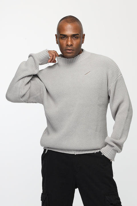 Over Size Pullover Gray