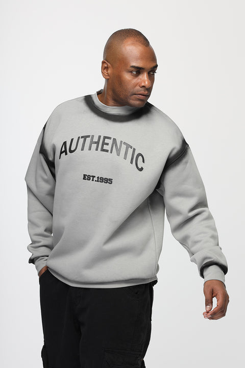 Over Size Sweat Shirt Gray
