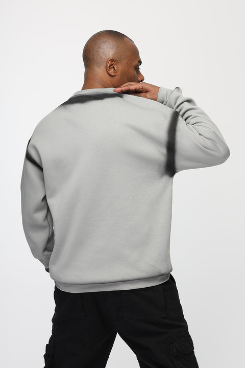 Over Size Sweat Shirt Gray
