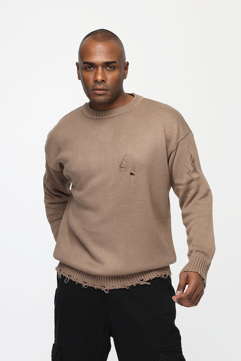 Over Size Pullover Beige