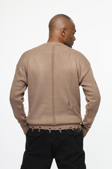 Over Size Pullover Beige