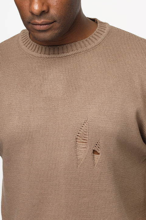 Over Size Pullover Beige