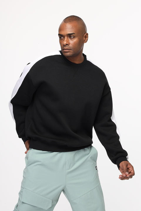 Over Size Sweat Shirt Black