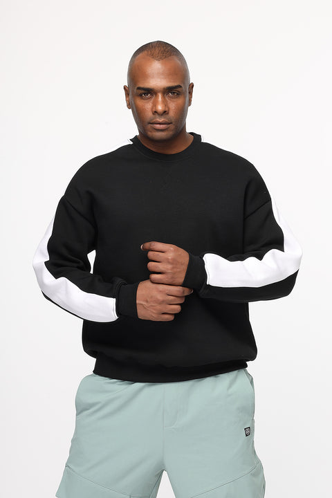 Over Size Sweat Shirt Black