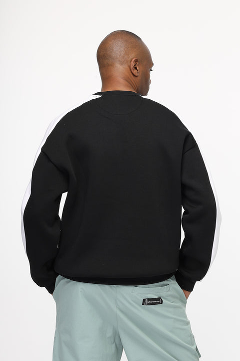 Over Size Sweat Shirt Black