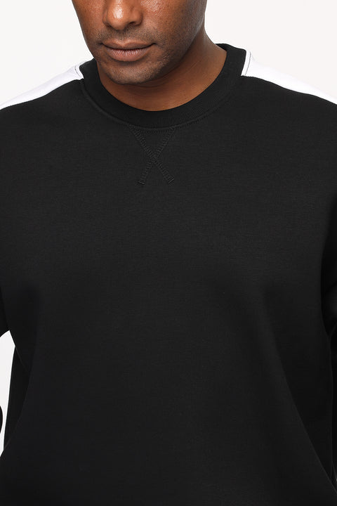 Over Size Sweat Shirt Black