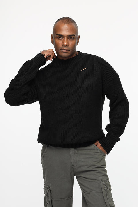 Over Size Pullover Black