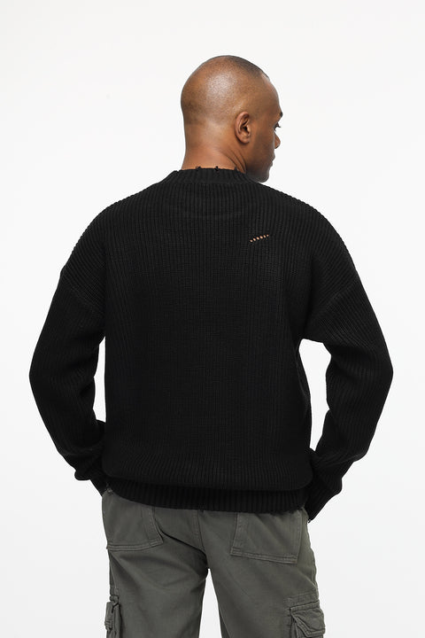 Over Size Pullover Black
