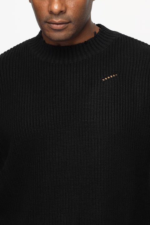 Over Size Pullover Black