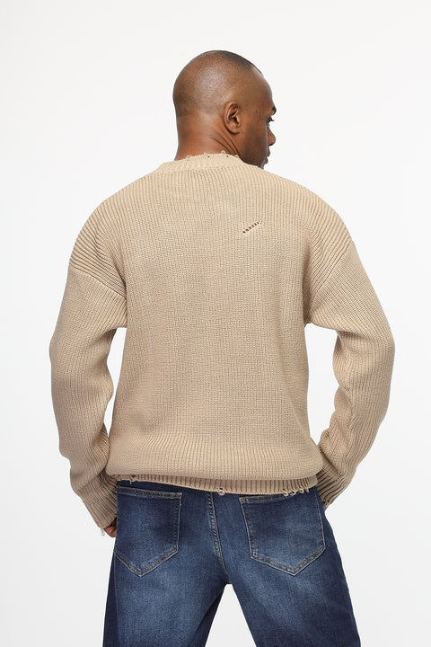 Over Size Pullover Beige