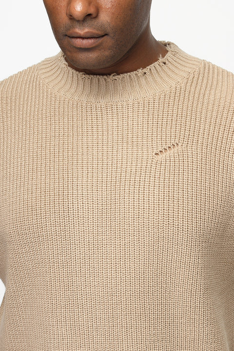 Over Size Pullover Beige