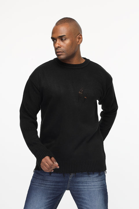 Over Size Pullover Black