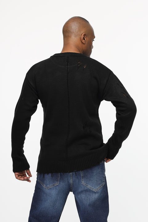 Over Size Pullover Black