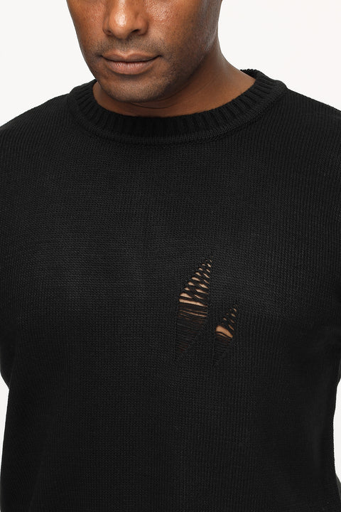 Over Size Pullover Black