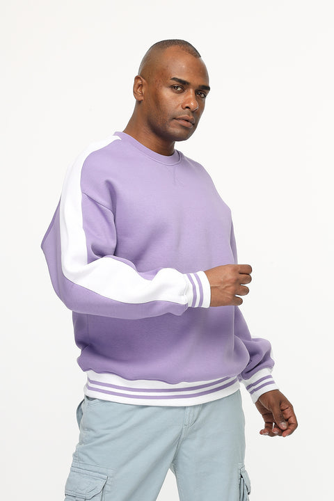 Over Size Sweat Shirt Purple