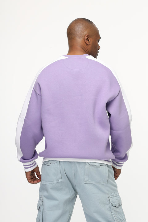 Over Size Sweat Shirt Purple