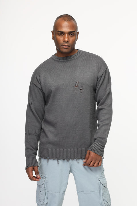 Over Size Pullover Gray