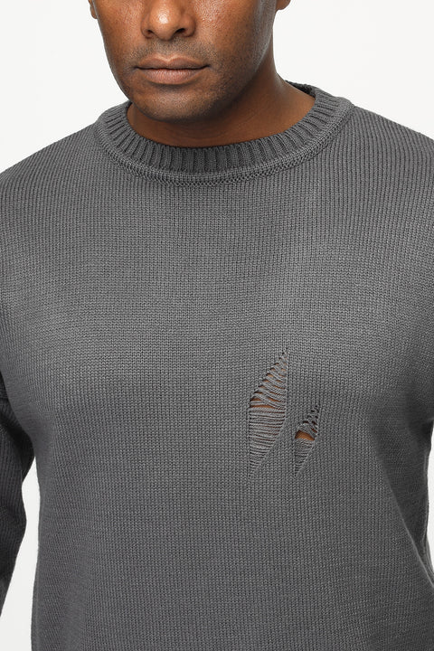 Over Size Pullover Gray