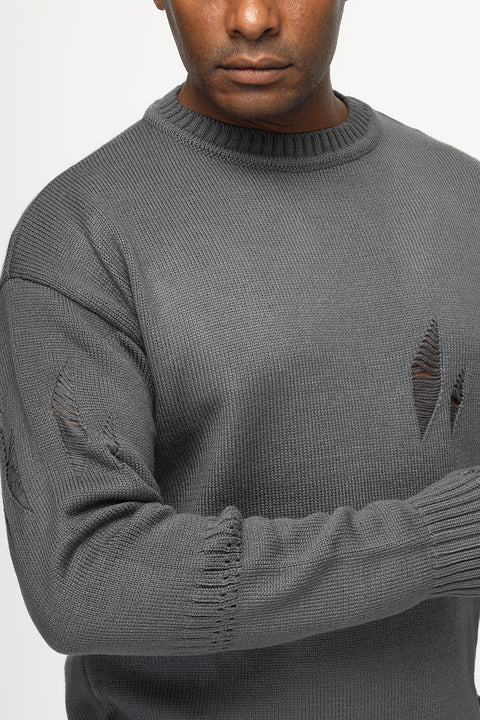 Over Size Pullover Gray