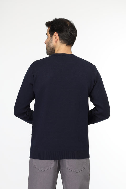 Regular Fit Pullover Dark Blue