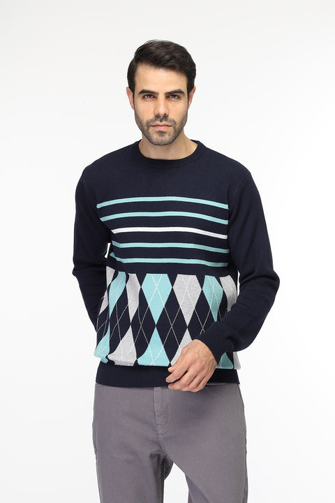 Regular Fit Pullover Dark Blue