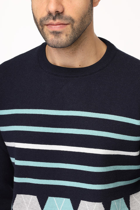 Regular Fit Pullover Dark Blue
