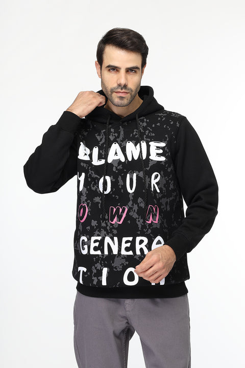 Regular Fit Sweat Shirt Black