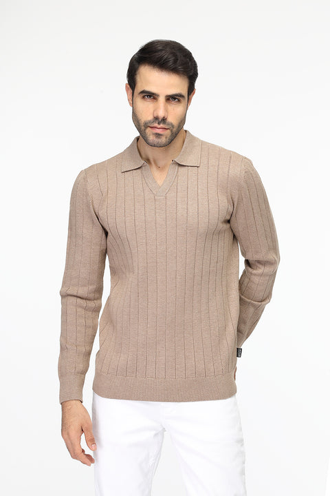 Regular Fit Pullover Beige