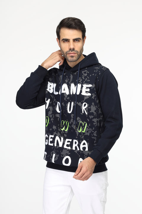 Regular Fit Sweat Shirt Dark Blue