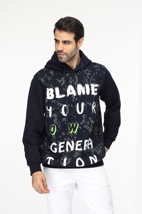 Regular Fit Sweat Shirt Dark Blue