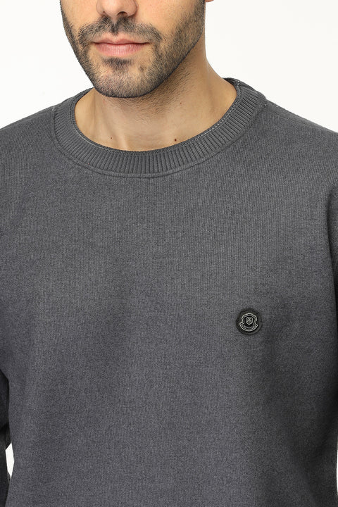 Regular Fit Sweat Shirt Gray