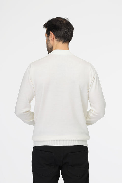 Regular Fit Pullover Off White