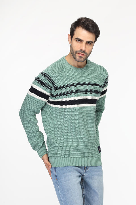 Regular Fit Pullover Light Green