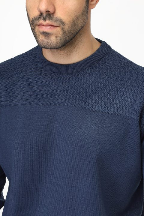 Regular Fit Pullover Dark Blue