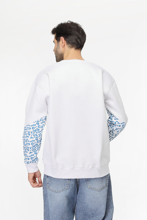 Over Size Sweat Shirt White
