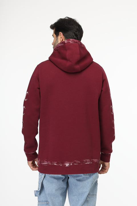 Regular Fit Sweat Shirt Maroon