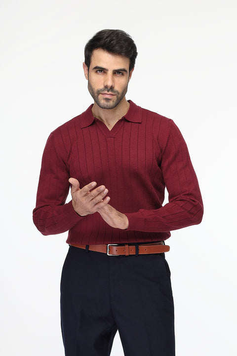 Regular Fit Pullover Maroon