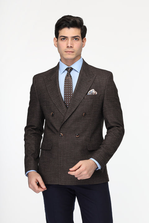 Regular Fit Blazer Brown