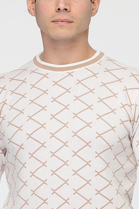 Regular Fit Pullover Beige