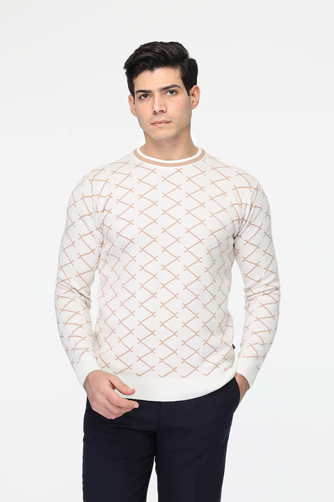 Regular Fit Pullover Beige
