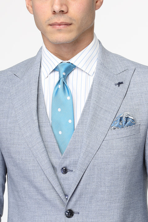 Slim Fit Suit Light Blue