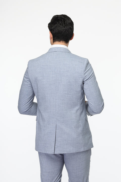 Slim Fit Suit Light Blue