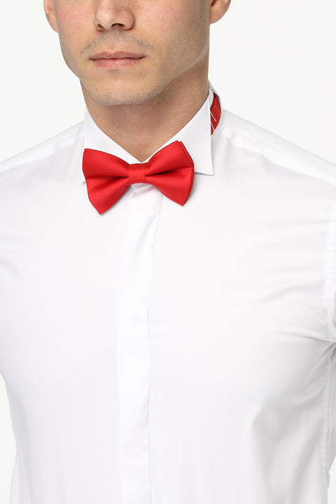 Slim Fit White Evening shirt