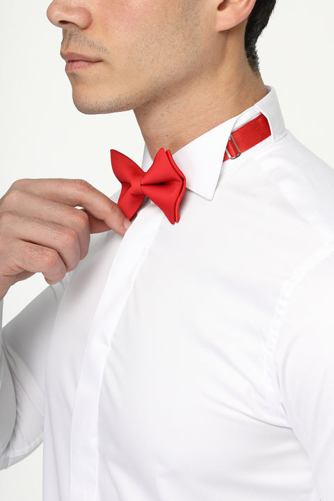 Slim Fit White Evening shirt