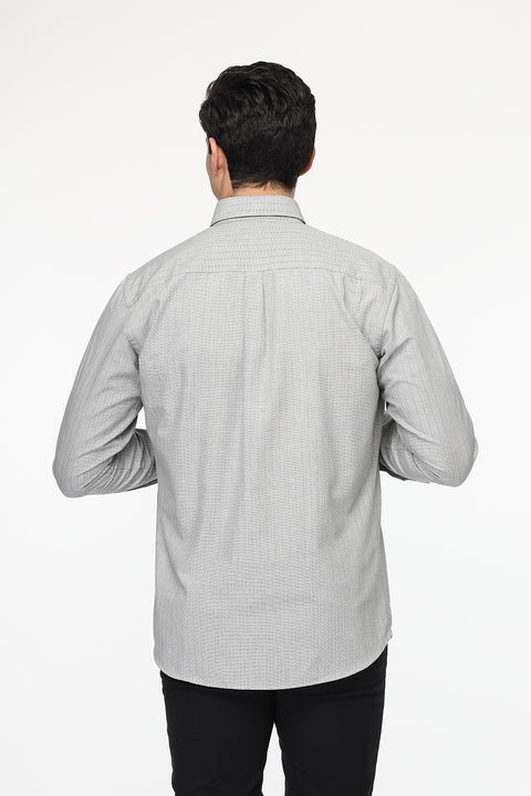 Semi Classic Shirt Regular fit Gray