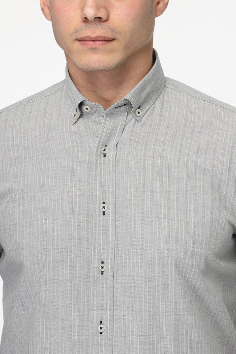 Semi Classic Shirt Regular fit Gray
