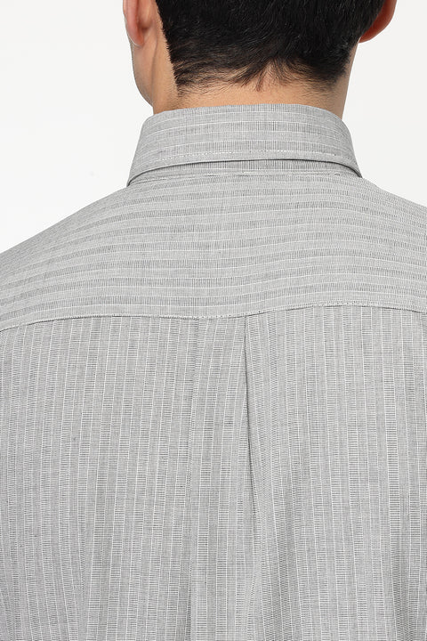 Semi Classic Shirt Regular fit Gray
