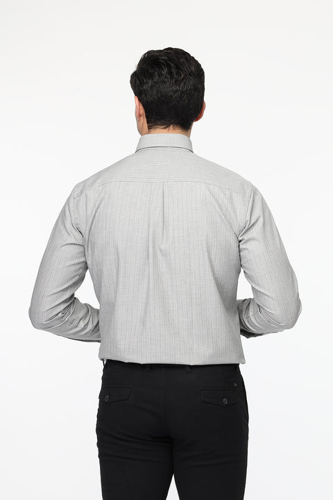Semi Classic Shirt Regular fit Gray